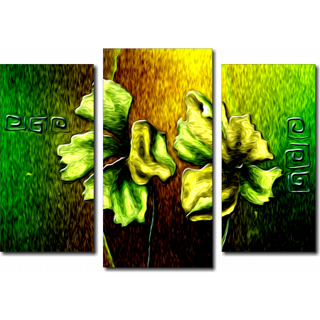 Модульная картина Green mix of flowers