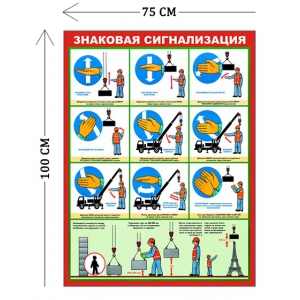 СТН-299 - Cтенд Знаковая сигнализация 100 х 75 см (1 плакат)