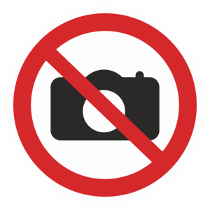 Т-2403 - Таблички на пластике «Фотографировать запрещено»