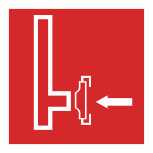 Знак безопасности F-08 «Пожарный сухотрубный стояк»