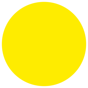 Т-2380 - Таблички на металле безопасности «Жёлтый круг» (для слабовидящих)